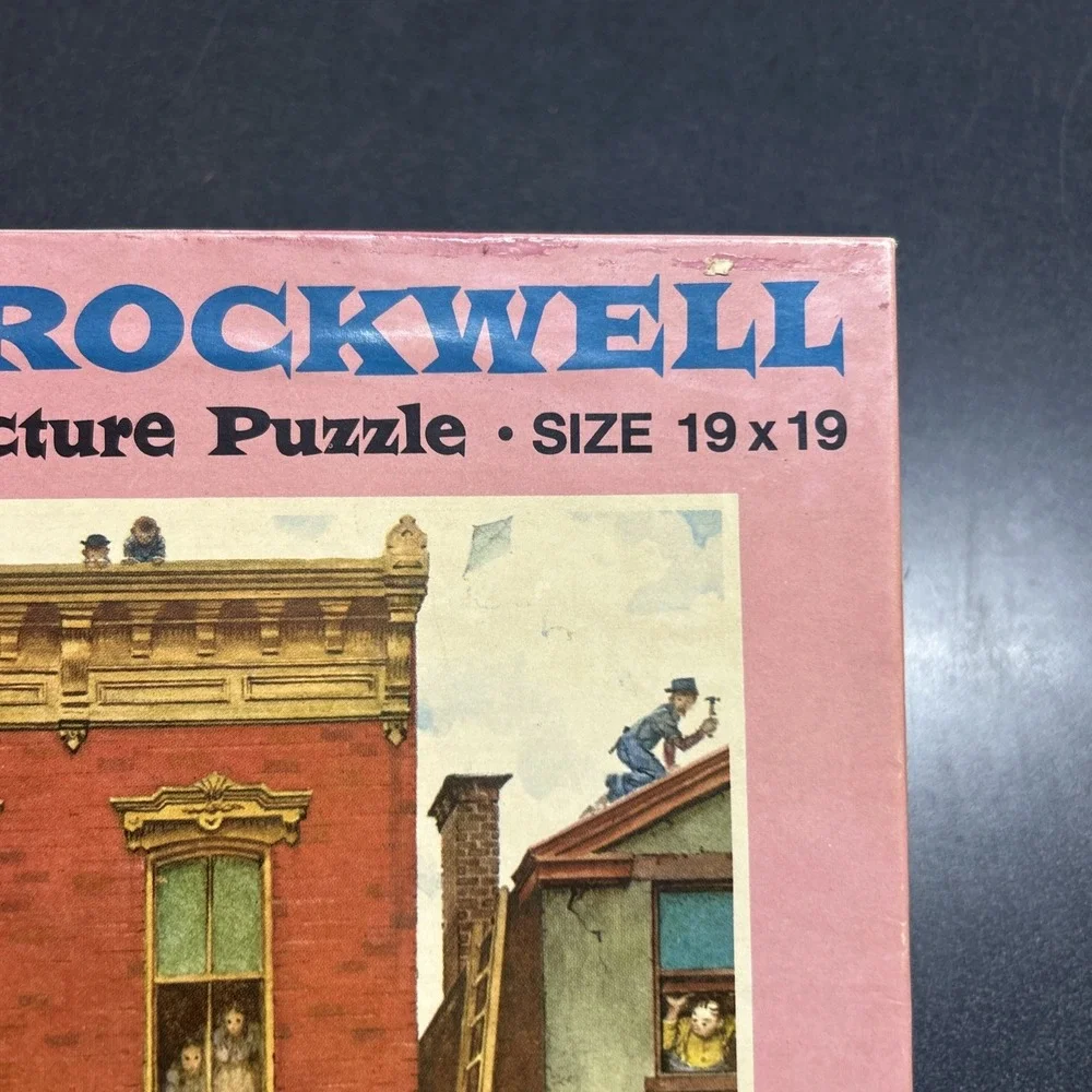 Jaymar Norman Rockwell The Street 650 PC Puzzle Vintage Ford Motor Co 50th Anniv